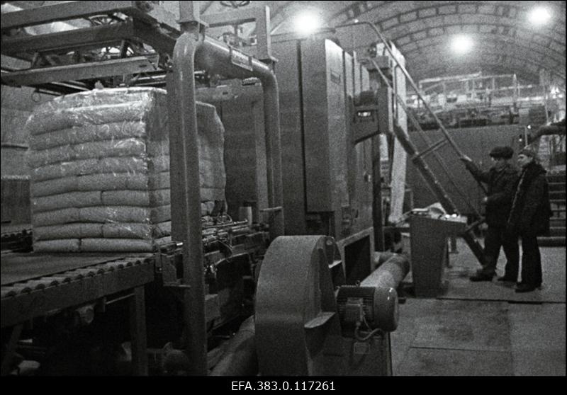 Tsemenditehase "Punane Kunda" tsemendi pakettimismasin.