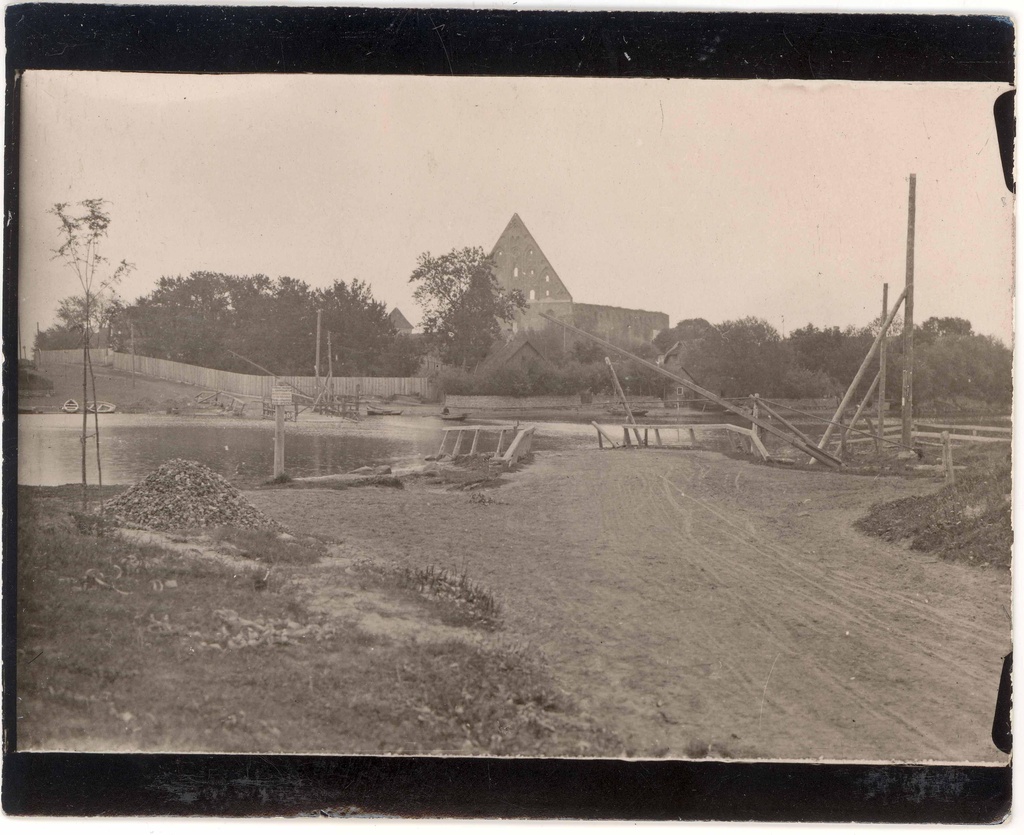 View of the Pirita monastery church from SW across the River Pirita