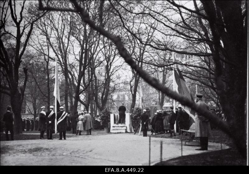 Vabadussõjas langenud soomlaste mälestussamba avamine Helsingis 27.mai  1923.a.