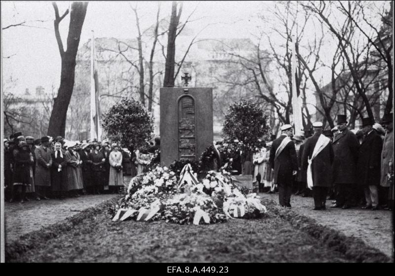 Vabadussõjas langenud soomlaste mälestussamba avamine Helsingis 27.mai  1923.a.