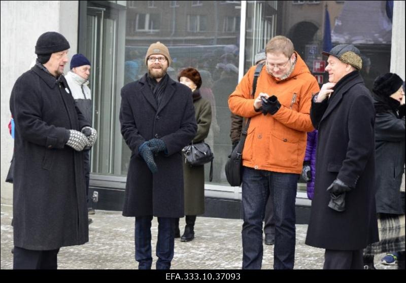 Eesti Vabariigi sajanda aastapäeva nädala avamine kunagises Päästekomitee asukohas Tartu maanteel Tallinnas.