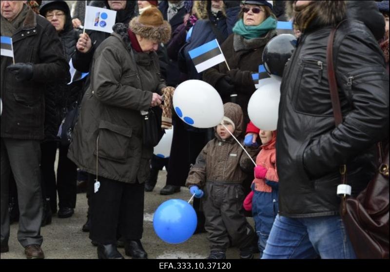 Eesti Vabariigi sajanda aastapäeva nädala avamine kunagises Päästekomitee asukohas Tartu maanteel Tallinnas.