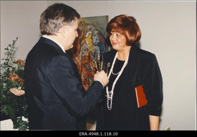Valimisliidu "Koonderakond ja Maarahva Ühendus" juhatuse vastuvõtt Riigikogu VIII koosseisu valimiste võidu puhul Tallinna Kunstihoones.  similar photo