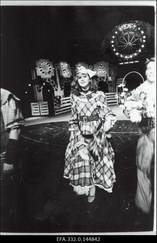 Näitleja Merli Jääger peaosas muusikalis Oklahoma Viljandi Draamateatris Ugala.