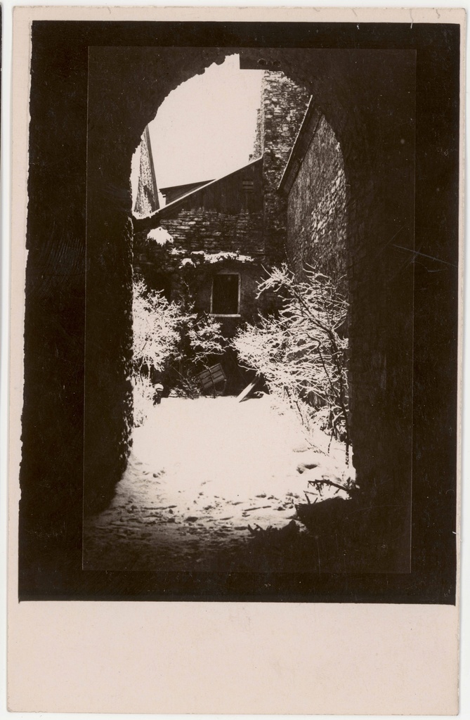 All-city. View of the Dominican monastery's southern cross section to O. View of the preserved part of the decayed part.