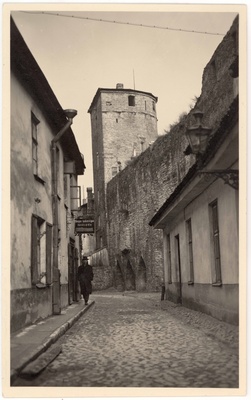 All-city. View of the Munka Rear Tower from Müürivahe Street  similar photo