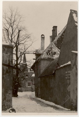 View from Rüütli Street to the courtyard of the Church of Niguliste  similar photo