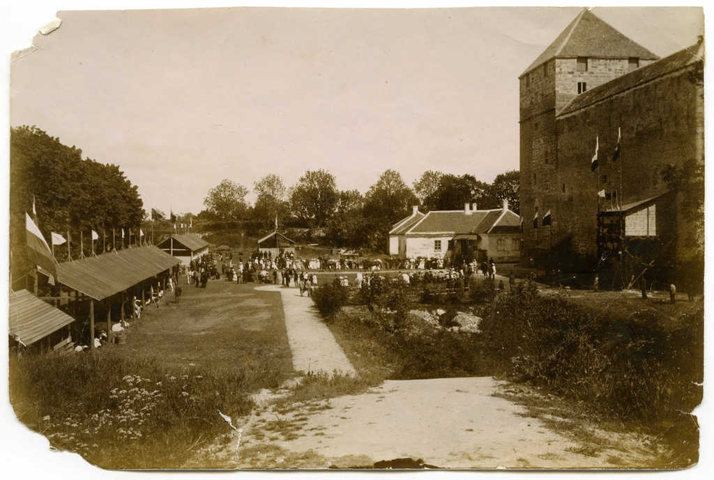 Kuressaare Fortress. View of SW during the Agricultural Exhibition
