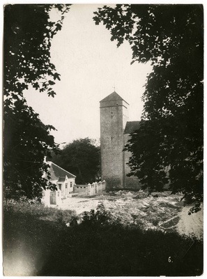 Kuressaare Fortress. View of the NO Watch Tower from n  duplicate photo