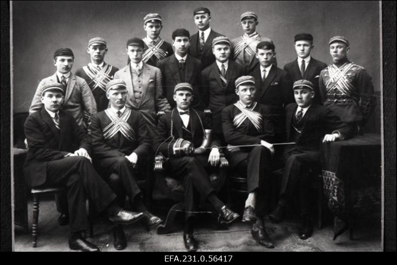 Korporatsiooni „Fraternitas Estica“  coetus I semestril 1927. aastal.
