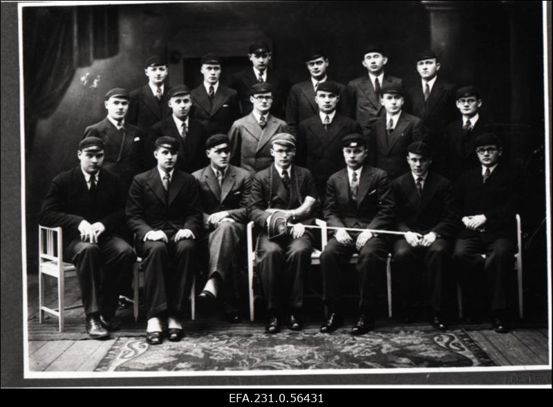 Korporatsiooni „Fraternitas Estica“  coetus I semestril 1934. aastal.