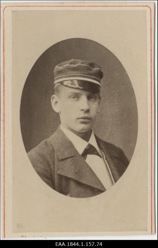 Korporatsiooni "Livonia" liige Bruno Jürgensohn, portreefoto