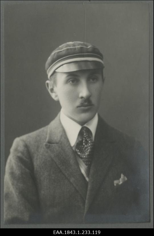 Korporatsioon "Estonia" liige Gert Mechmershausen, portreefoto