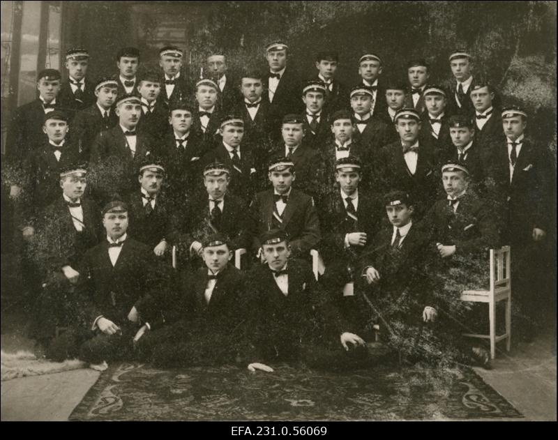 Korporatsiooni "Ugala" liikmeid I semestril 1918. aastal.