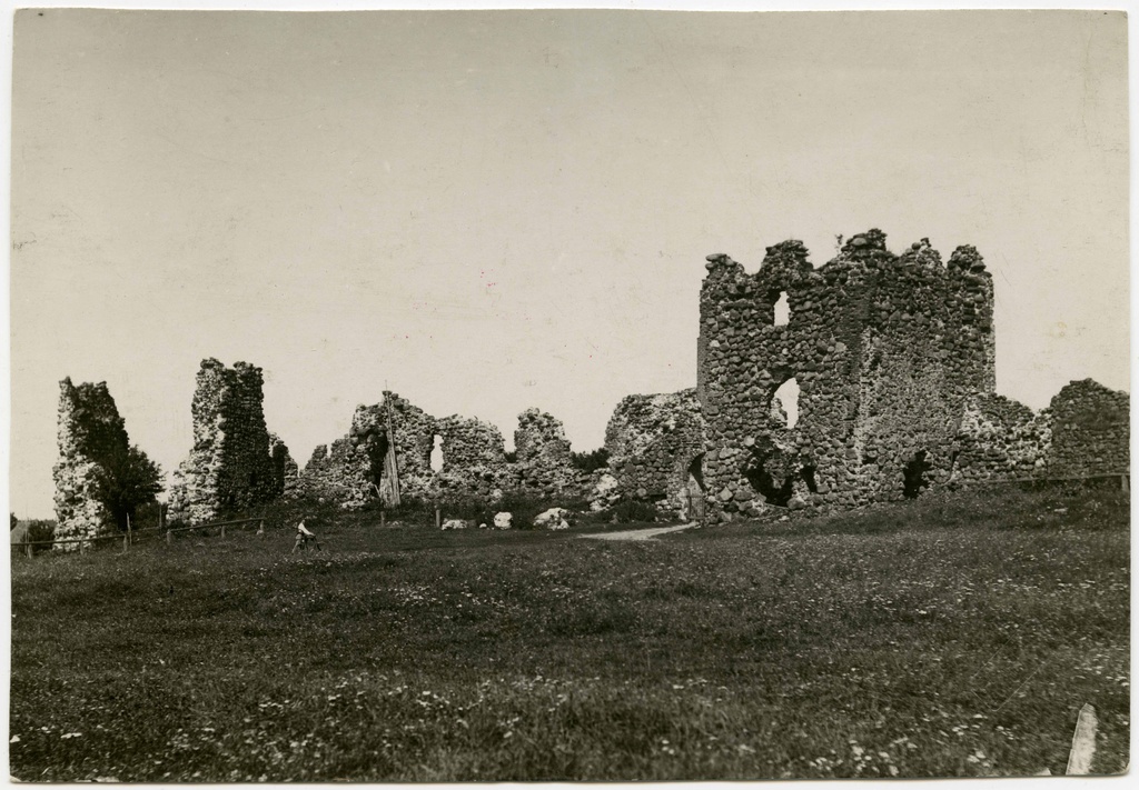 The ruins of the castle.