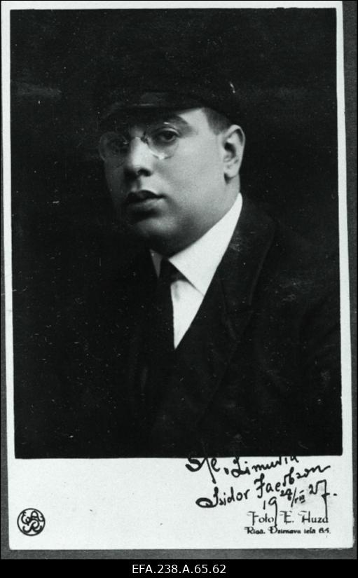 Korporatsiooni Limuvia liige Isidor Jacobson.