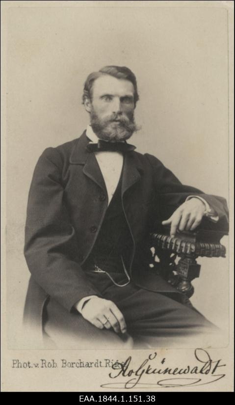 Korporatsiooni "Livonia" vilistlane Axel von Gruenewaldt, portreefoto