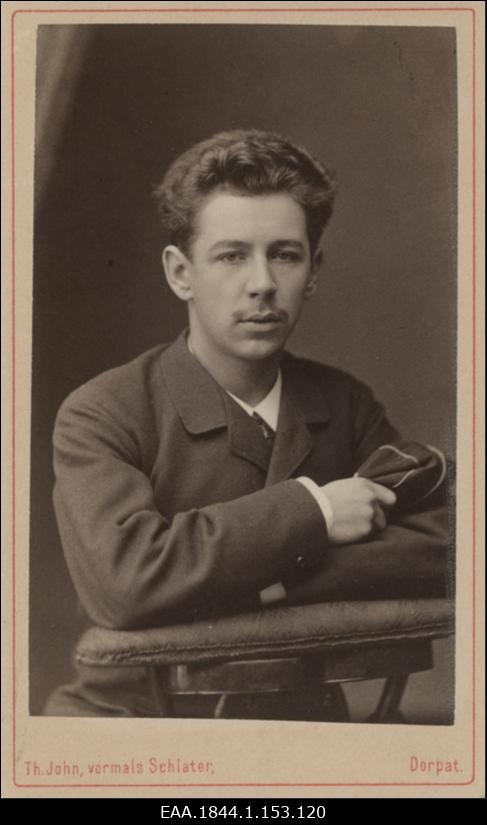 Korporatsiooni "Livonia" liige parun Roderich Engelhardt, portreefoto