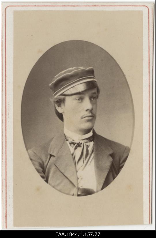 Korporatsiooni "Livonia" liige Ernst von Hirschheydt, portreefoto