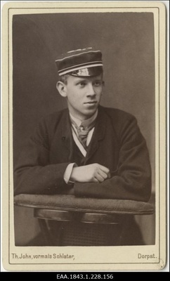 Korporatsioon "Estonia" liige parun Edmund Girard de Soucanton, portreefoto  duplicate photo