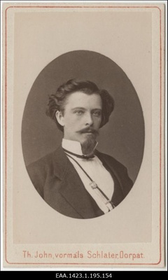 Baltisaksa üliõpilaskorporatsiooni Estonia liige, portreefoto  duplicate photo