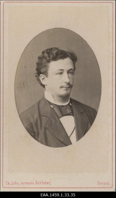 Korporatsiooni "Livonia" liige Hugo Julius Nicolai Klot  duplicate photo