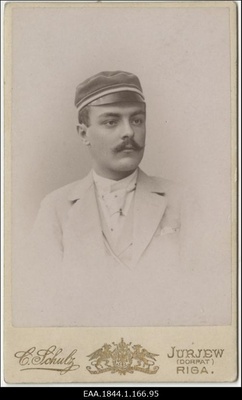 Korporatsiooni "Estonia" liige Karl Hunnius, portreefoto  duplicate photo