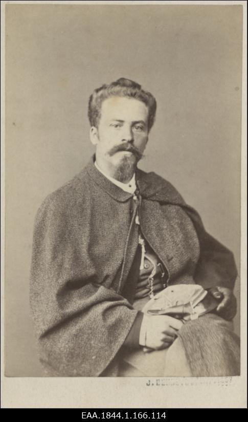 Korporatsiooni "Livonia" liige Hugo Sellheim, portreefoto