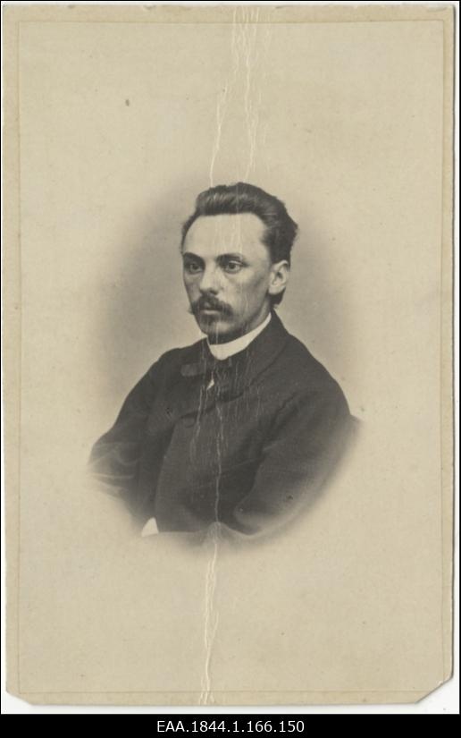 Korporatsiooni "Livonia" liige Eduard Silsky, portreefoto