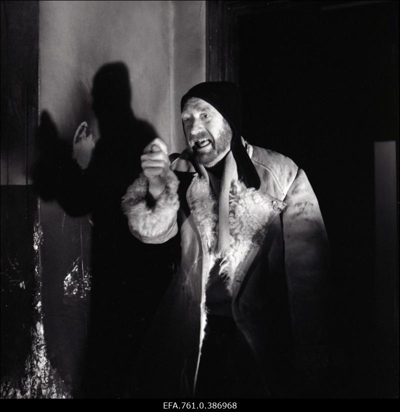 Filmi "Äratus" filmimine. Feliks Kark Ants Tammemetsa osas.