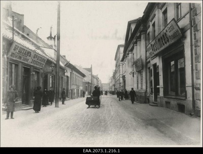 Tartu Rüütli tänav detsembris 1914  duplicate photo