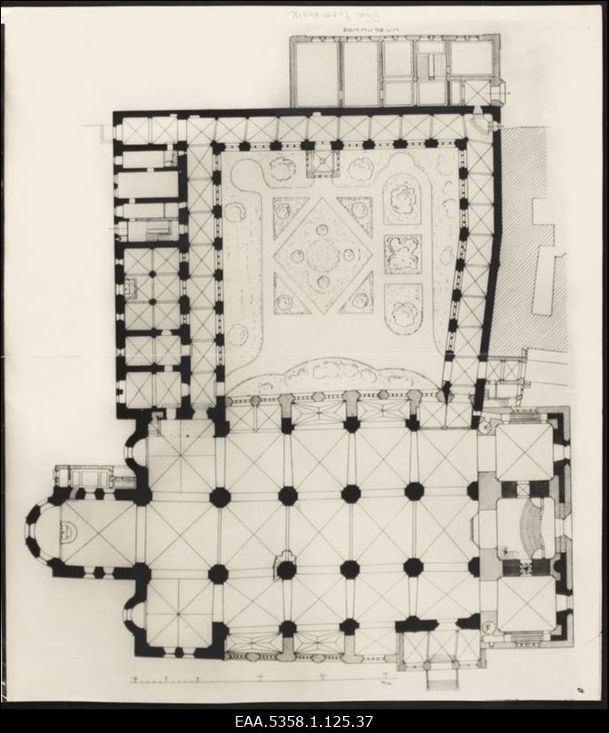 Fotokoopia Riia toomkiriku plaanist