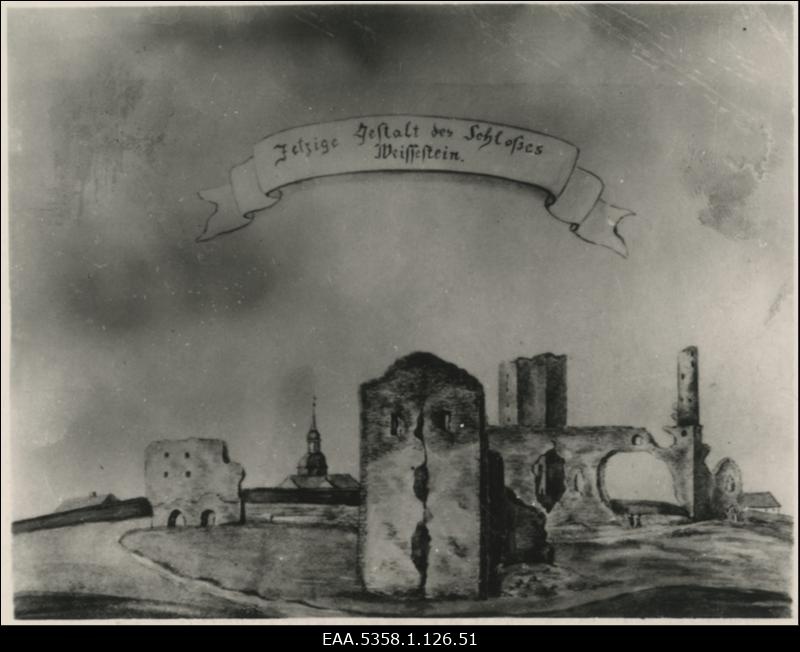 Fotokoopia Rakvere linnuse skeemist