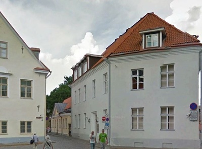 Toompea. View of the Cross of the Court of Peace, Toom-Rüütel and Church Street in no rephoto