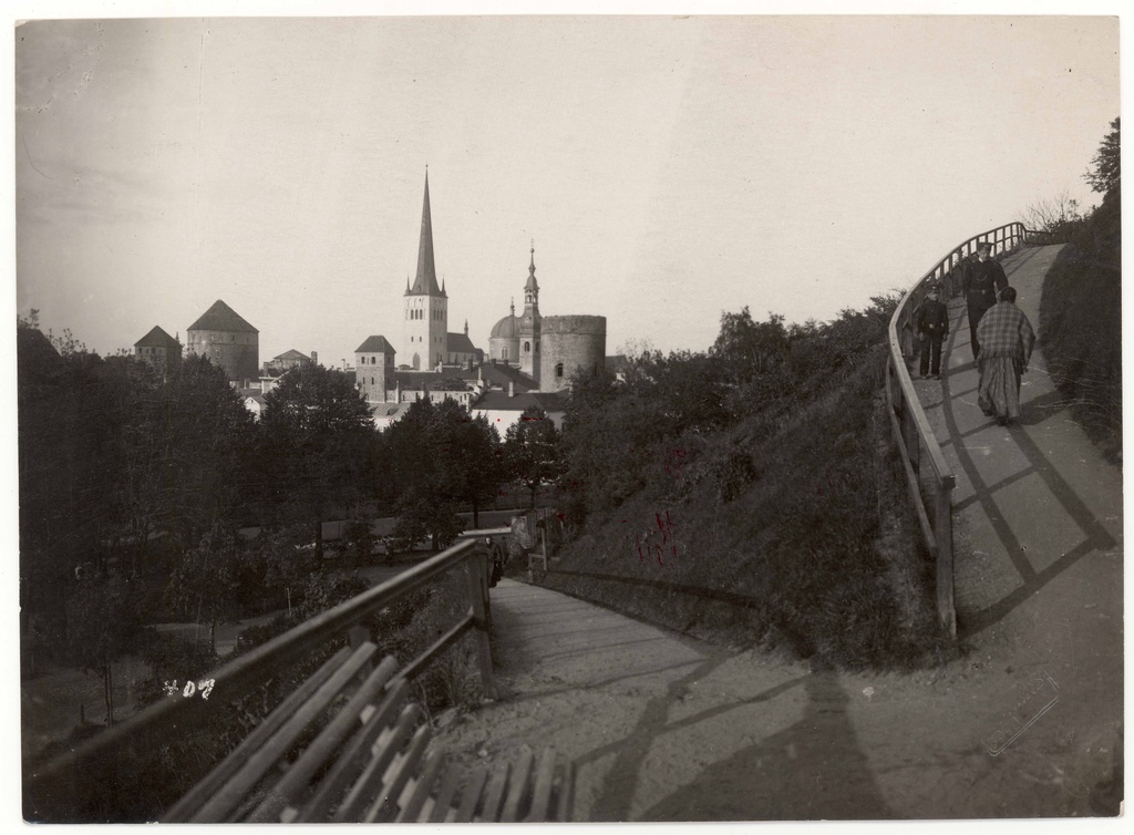 All-city. View from Patkuli staircase to the southeast towards the church of Oleviste