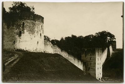 Circular wall of the Petser monastery outdoor  similar photo