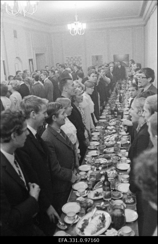 Tartu Akadeemilise Meeskoori pidu.