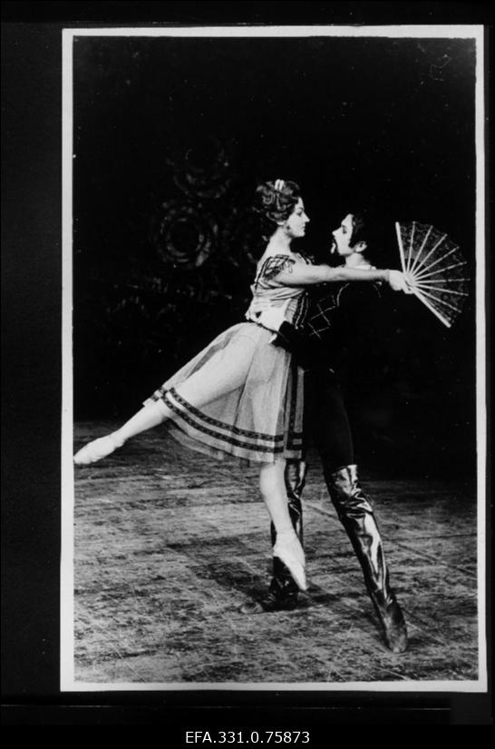 Stseen R. Straussi muusikale loodud balletist "Don Juan" RAT "Vanemuises", Laura - Regina Tõško ja Don Juan - Gunars Ärness.