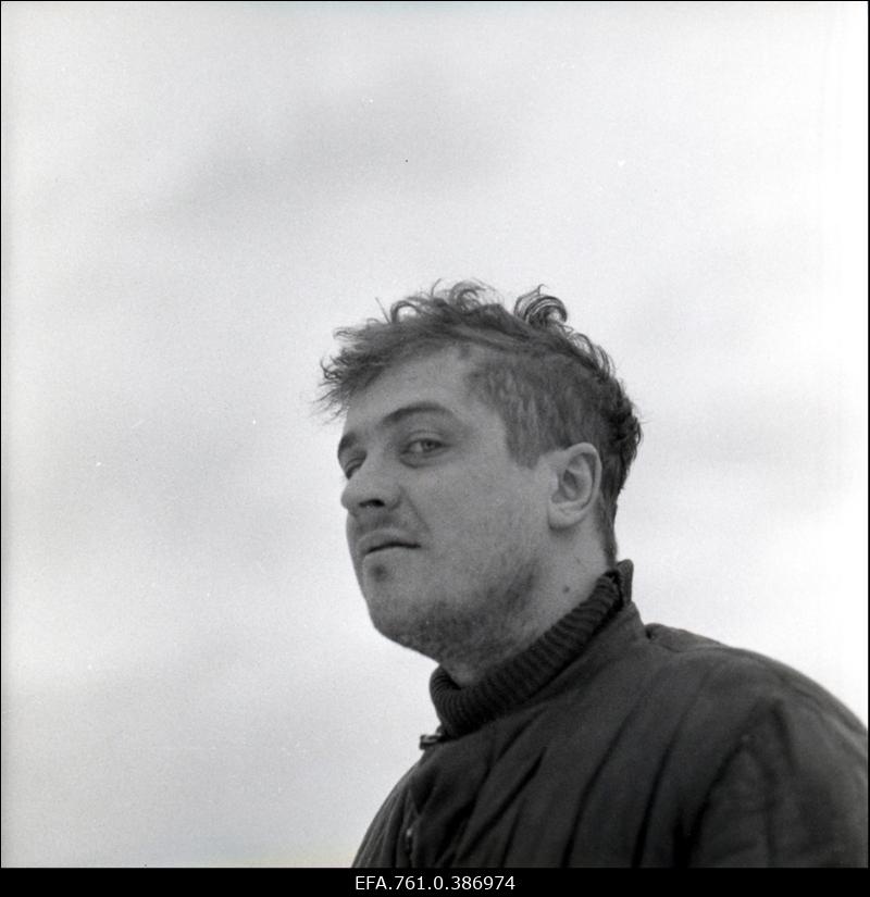 Filmi "Äratus" filmimine. Jaan Rekkor Peeter Kängsepa osas.