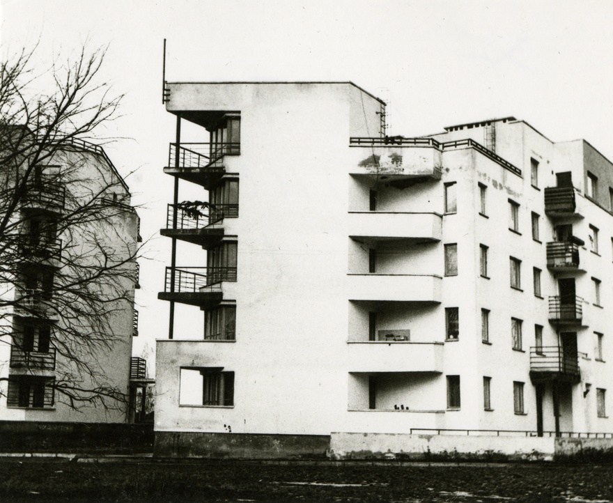 Korterelamu Tallinnas Kopli tn 96a, hoone vaade. Arhitekt Jaan Ollik