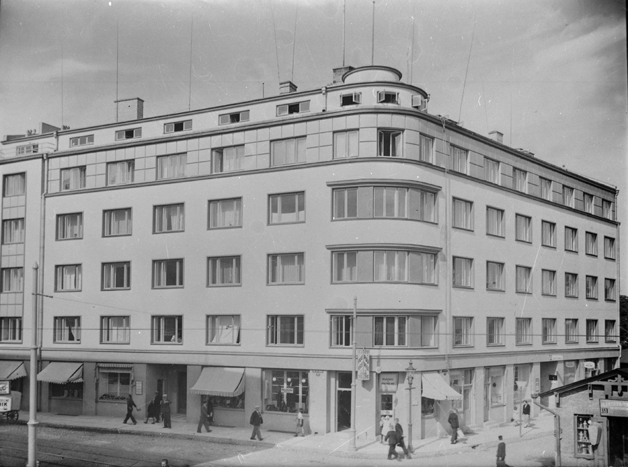 Korterelamu Tartu mnt 7 Tallinnas, vaade. Arhitekt Boris Tšernov