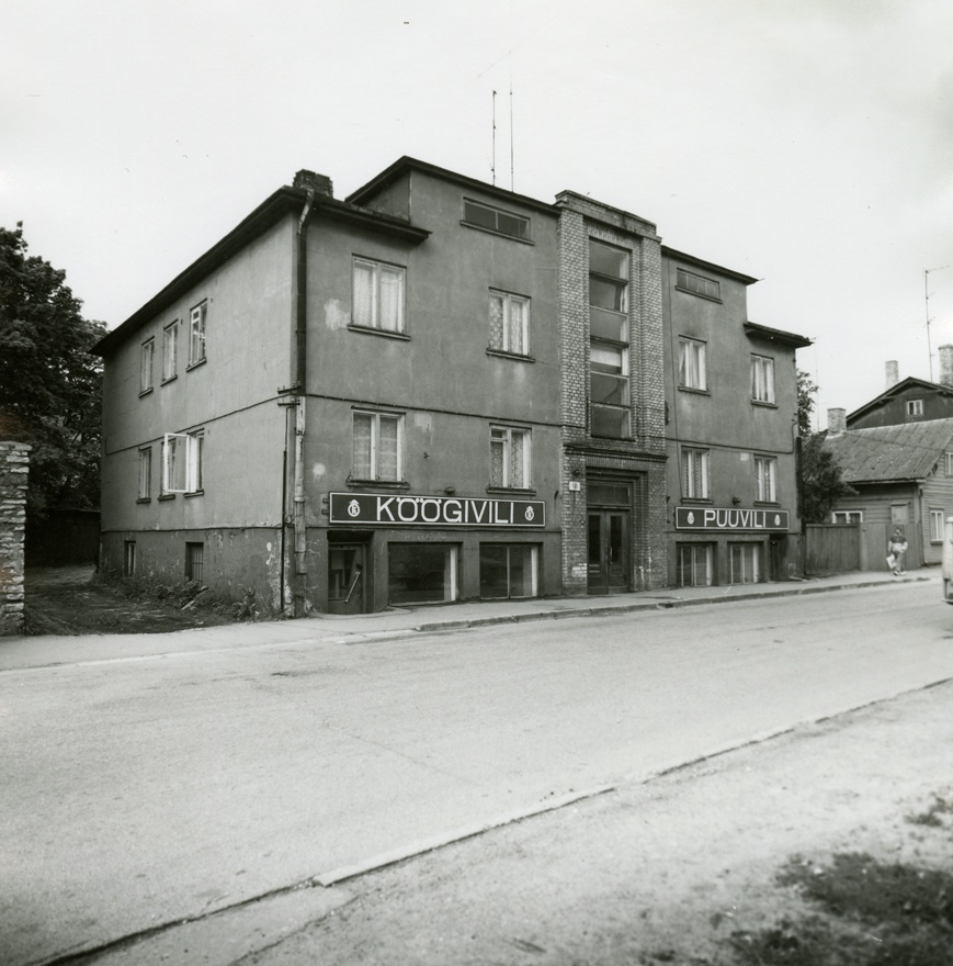 Tallinna-tüüpi korterelamu Herne 18, vaade hoonele. Arhitekt Karl Tarvas