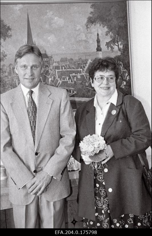 Euroopa Nõukogu Parlamentaarse Assamblee president Leni Fisher Riigikogu esimehe Toomas Savi vastuvõtul.