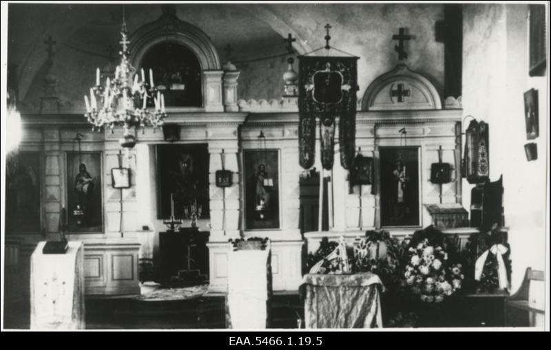 Angerja Issanda Taevaminemise kiriku sisevaade