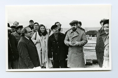 Suurtükitorni Paks Margareeta rekonstrueerimine meremuuseumiks. Sarikapeost osavõtjad.  duplicate photo