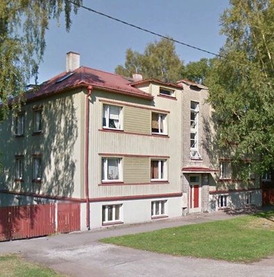 Tallinna-tüüpi korterelamu Heina 47, vaade hoonele eest vasakult. Arhitekt Karl Tarvas rephoto