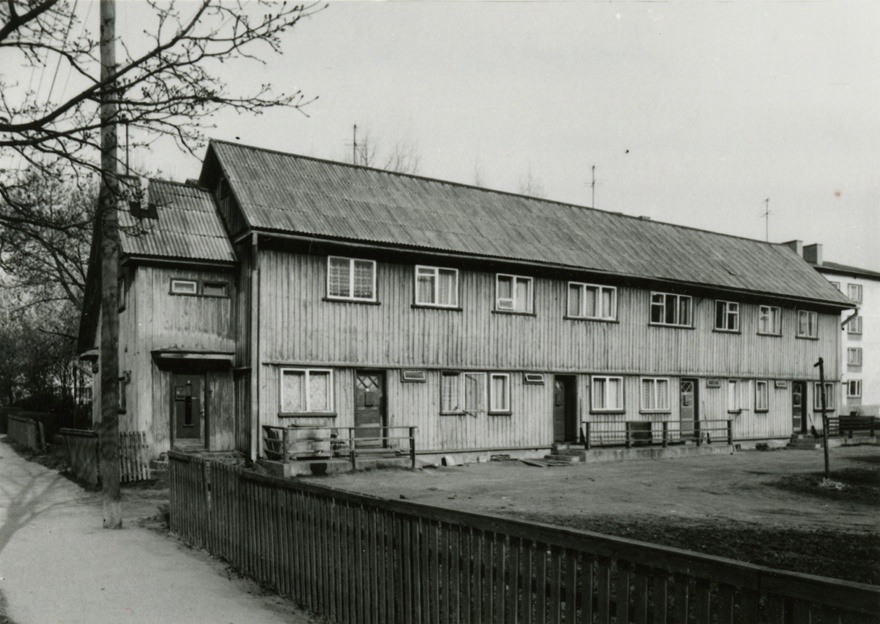 Tööliselamu Tartus, hoone vaade. Arhitekt Arnold Matteus