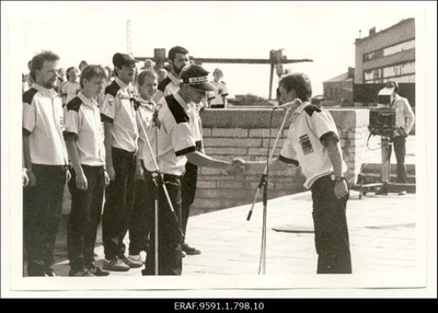 EÜE-86 töösuve avamine Tallinnas Linnahalli juures  similar photo