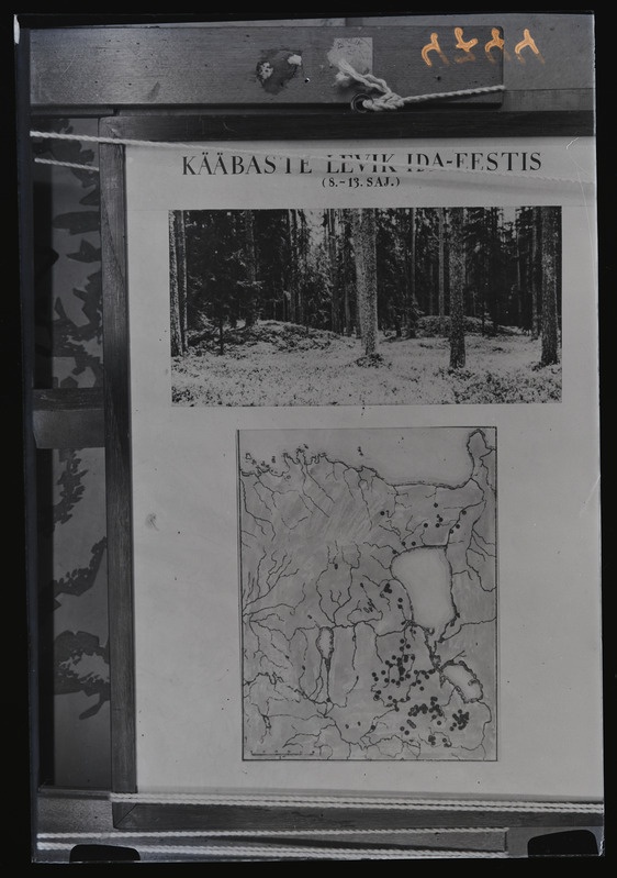 Tahvel Kääbaste levik ida-Eestis (8-13. saj),