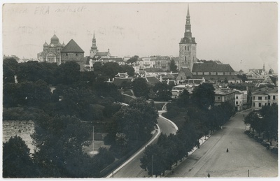 Tallinn, Harjumägi ja Harju tänav, taustal Toompea  similar photo